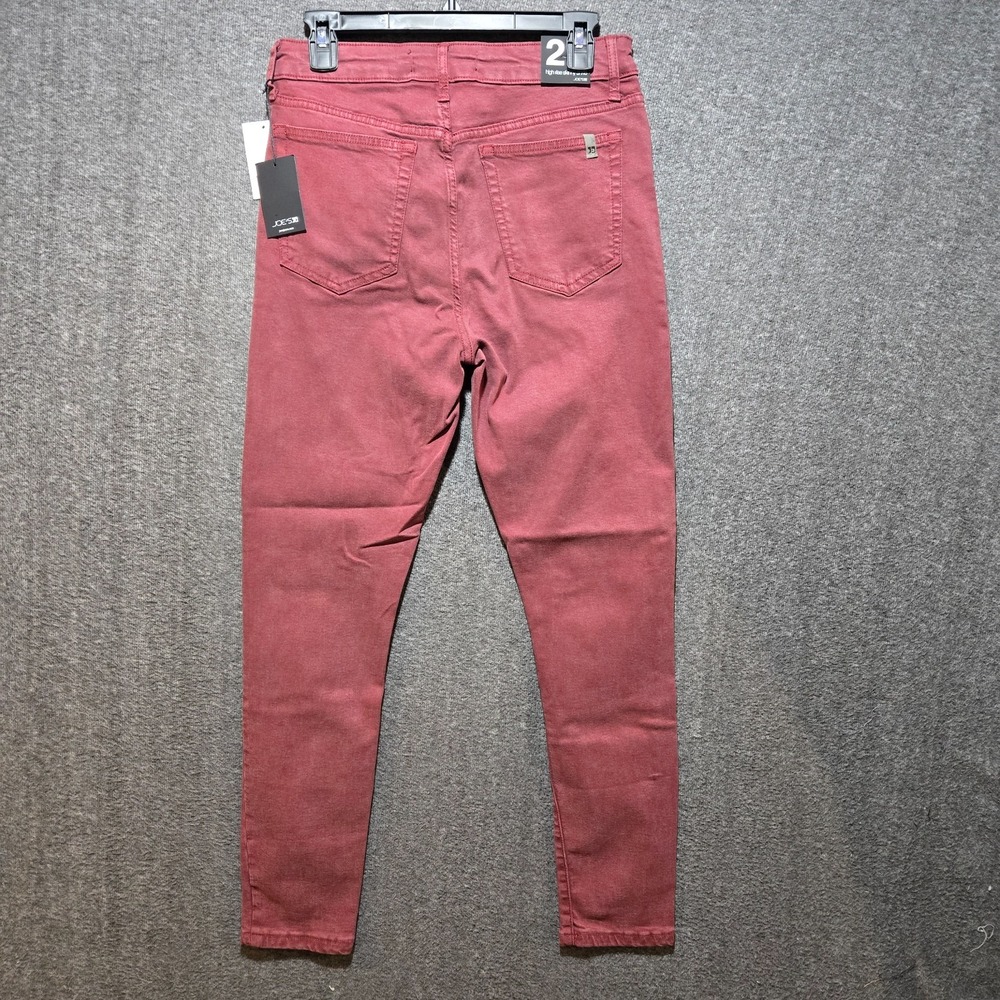 WOMEN'S JOE'S JEANS Size 27 High Rise Skinny Ankle Red Mahogany NWT - Picture 3 of 10